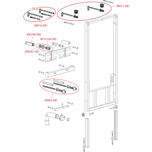 Alcaplast Montagerahmen für Bidet A105/850