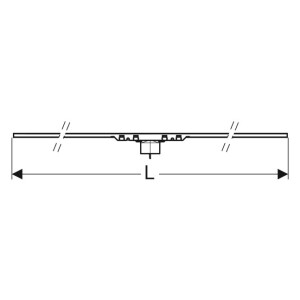 Geberit Duschrinne CleanLine50 edelstahl 30-90cm 154446KS1