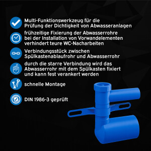 kör4u Prüfstück zur Dichtheitsprüfung an Vorwandsystemen
