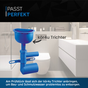 kör4u Prüfstück zur Dichtheitsprüfung an Vorwandsystemen