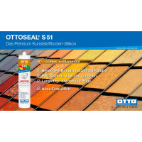 OTTOSEAL S51 Silikon für PVC-, Gummi- und Linoleumböden C1670 wolkengrau