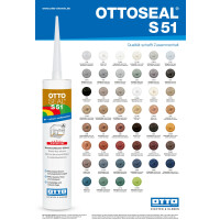 OTTOSEAL S51 Silikon für PVC-, Gummi- und Linoleumböden C1670 wolkengrau