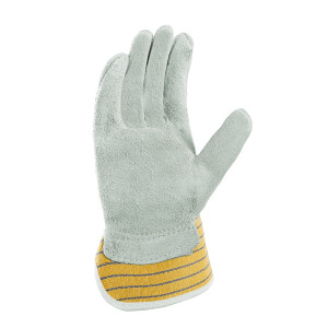 teXXor Rindkernspaltleder-Handschuh EIFEL gelb/blau