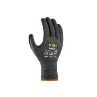 teXXor Nylon-Strickhandschuhe NITRIL BESCHICHTET grau/schwarz