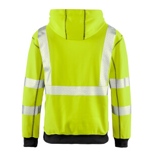4PROTECT Warnschutz-Hoodie PORTLAND leuchtgelb/grau