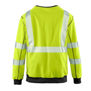 4PROTECT Warnschutz-Sweatshirt COLUMBUS leuchtgelb