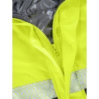 4PROTECT Warn-Wetterschutz-Blouson NEWARK leuchtgelb/grau