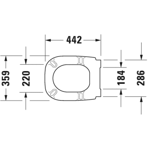Duravit WC-Sitz D-Code mit Absenkautomatik 67390000