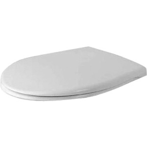 Duravit WC-Sitz Duraplus, Scharniere edelstahl, Compact, weiß 0066810000