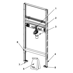 TECE Waschtisch-Modul TECEprofil Bauhöhe 1120mm 9310000