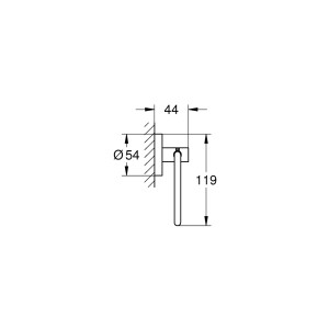 Grohe Essentials WC-Papierhalter rund ohne Deckel chrom 40689001