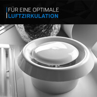 kör4u Lüftungsgitter weiß 150 mm