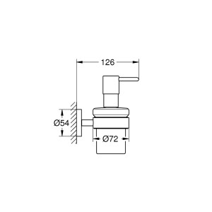 Grohe Essentials Seifenspender mit Halter rund chrom 40448001