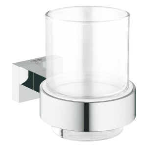 Grohe Essentials Cube Glas mit Halter eckig chrom 40755001