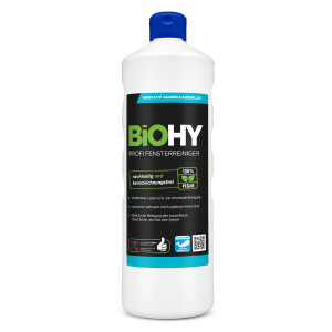 BiOHY Profi Fensterreiniger, Glasreiniger, Bio-Konzentrat, 1l BY01008001