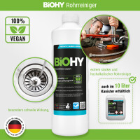 BiOHY Rohrreiniger, Abflussreiniger, Konzentrat, 1l BY01009001