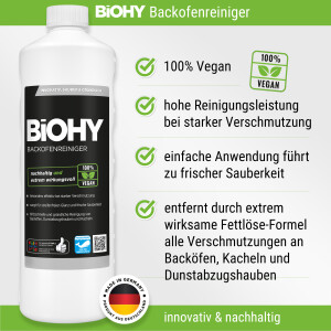 BiOHY Backofenreiniger, Fettlöser, Konzentrat, 1l BY01-017-001