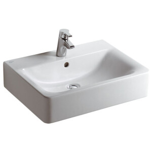 Ideal Standard Waschtisch Connect Cube mit Überlauf rechteckig weiß E714101