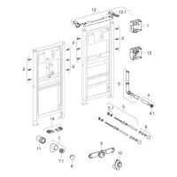 Geberit Duofix Basic Urinal-Element Universal 130cm 458603005
