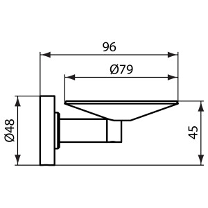 Ideal Standard Seifenschale Iom chrom A9129AA