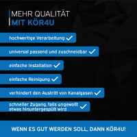 kör4u Premium Design Siphon 1 1/4"x32mm universal rund chrom