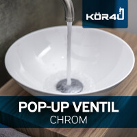 kör4u Pop-Up Ablaufventil 1 1/4" universal chrom