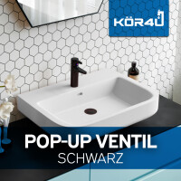 kör4u Pop-Up Ablaufventil 1 1/4" universal schwarz matt