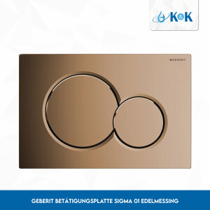Geberit Betätigungsplatte Sigma 01 edelmessing 115770DT5