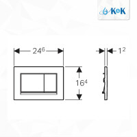 Geberit Betätigungsplatte Sigma 30 weiß 115883KJ1