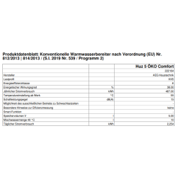 AEG Offener Kleinspeicher HUZ 5 ÖKO C 5 l, 2 kW, Montage Untertisch 222164