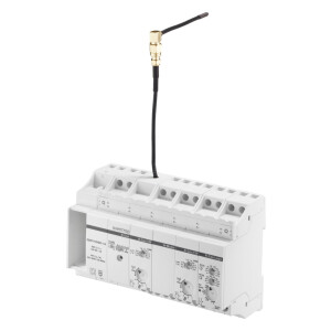 Oventrop R-Con Mehrkanalfunkempfänger für Flächenheizung (herstellereigene Funkkommunikation & wibutler-fähig) 8 Funkkanäle, mit Logikmodul, Tragschienenmontage (DIN EN 60715 TH35)  1150772