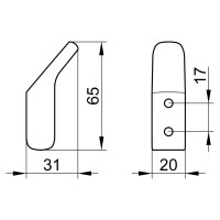 KEUCO Handtuchhaken Moll chrom 12715010000