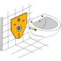 Otto Haas Schall-/Montageset für Wand-WC 4 mm, Standard mit Montagezubehör 7440