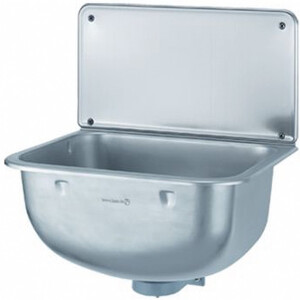 Otto Haas edelstahl-Ausgussbecken "ANITA" mit Rückwand, satiniert,  450 x 330 x 220 mm 6260