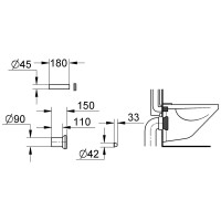 Grohe WC Zu- und Ablaufgarnitur 37311K00