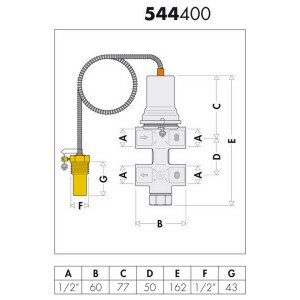 Caleffi Doppelte thermische Ablaufsicherung 544400