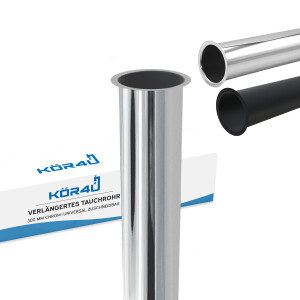 kör4u verlängertes Tauchrohr zu K12518/K12526 300mm chrom