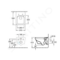 Villeroy & Boch Combi-Pack Architectura spülrandlos CeramicPlus 5685HRR1