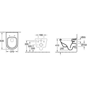 Villeroy & Boch Architectura Combi-PACK DirectFlush HR WC + WC-Sitz, weiß 5685HR01
