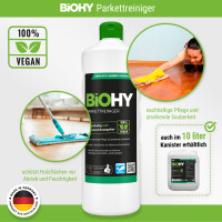 BiOHY Parkettreiniger, Parkettpflege, Holzbodenreiniger 1l BY01026001