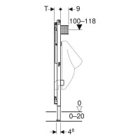 Geberit Montage-Element Duofix Urinal 112 - 130 cm 111616001