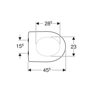 Geberit WC-Sitz Renova weiß mit Absenkautomatik 573025000
