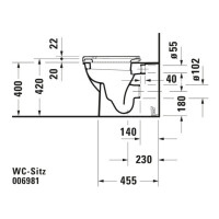 Duravit Darling New/Starck2 WC-Sitz ohne softclose mit edelstahlscharnieren weiß, 006981000