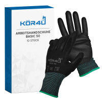 kör4u Arbeitshandschuhe Basic 50, PU-Beschichtung,...