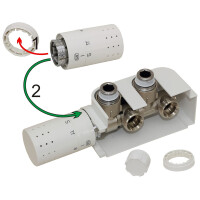 Simplex Design Anschlussarmatur Multiblock-Set Anschluss rechts F12013