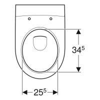 Geberit / Keramag Wand-WC Icon spülrandlos 204060000