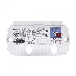 Geberit Schutzplatte für Omega-UP-Spülkasten 12cm 243.089.00.1