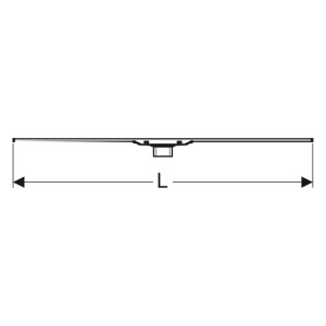 Geberit Duschrinne CleanLine20, 130cm Edelstahl 154451KS1