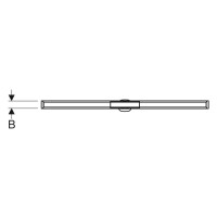 Geberit Duschrinne CleanLine20, 130cm Edelstahl 154451KS1