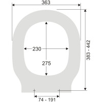 Pagette WC-Sitz Iscon mit Absenkautomatik und "Klick-o-matik" weiß 795730202